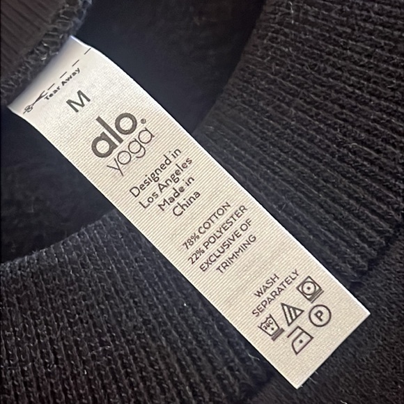 ALO Fresh Cropped Cover Up Sweatshirt - Picture 9 of 12